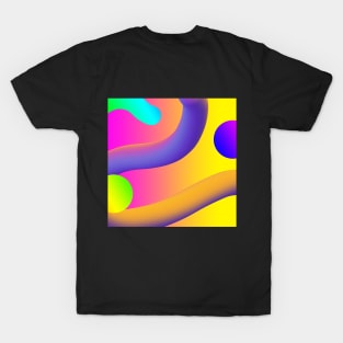 Fluid Noodle Gradient T-Shirt